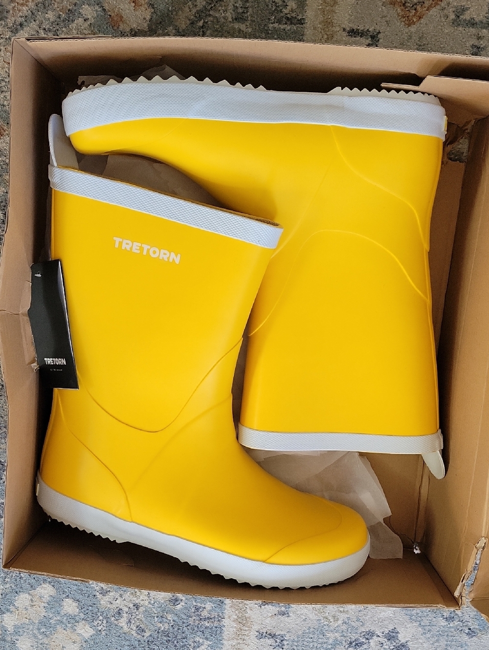 Tretorn Wings Yellow Rain Boots